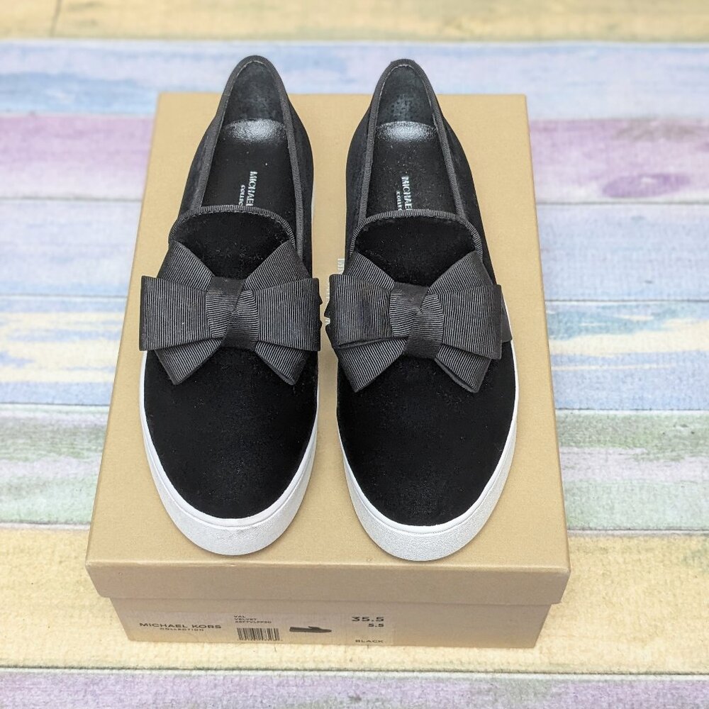 Michel Kors Collection Val Velvet Sneakers